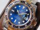 (ROF) AAA Replica Rolex Submariner Custom Luxury Watch Two Tone Royal blue Dial with Diamonds (3)_th.jpg